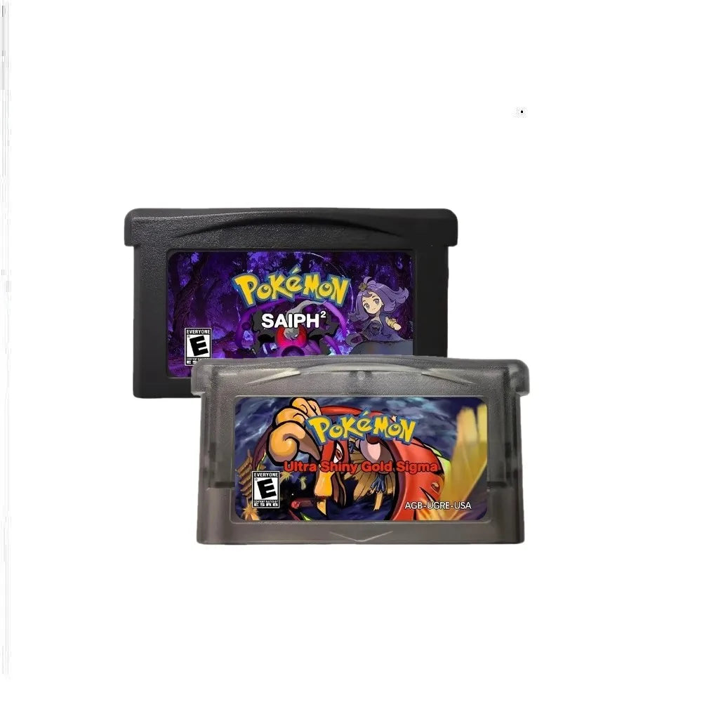 Pokémon GBA RTC Reproduction Cartridge, English Game Versions