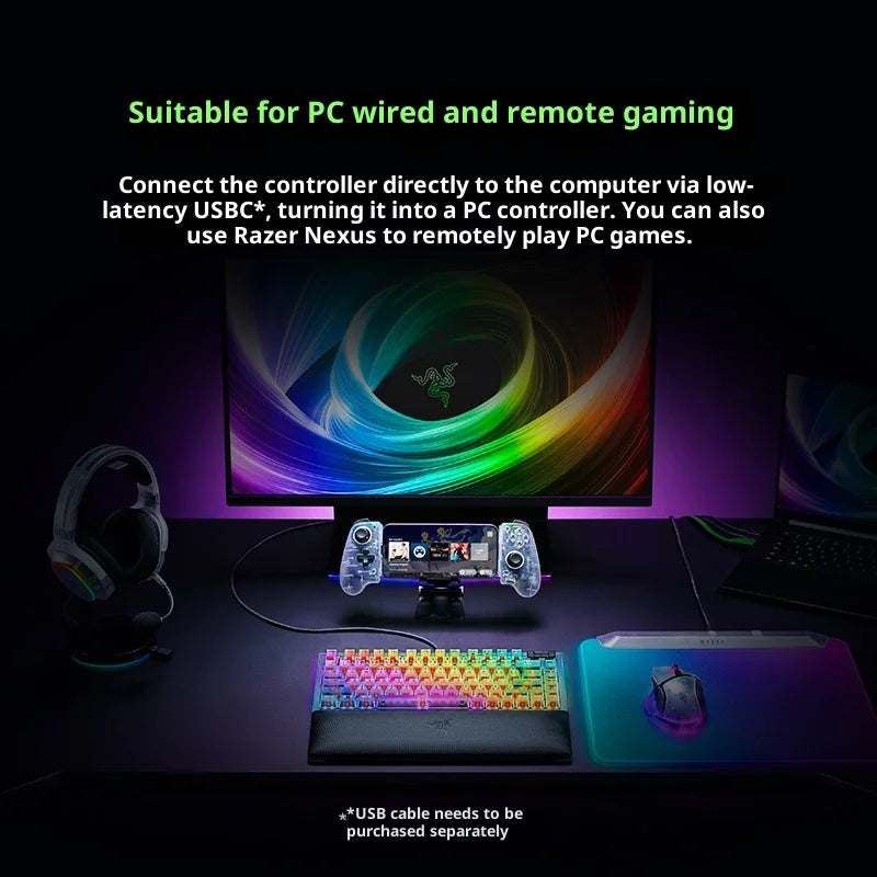 Razer Kishi V3 Phantom White Mobile Controller, TMR Sticks