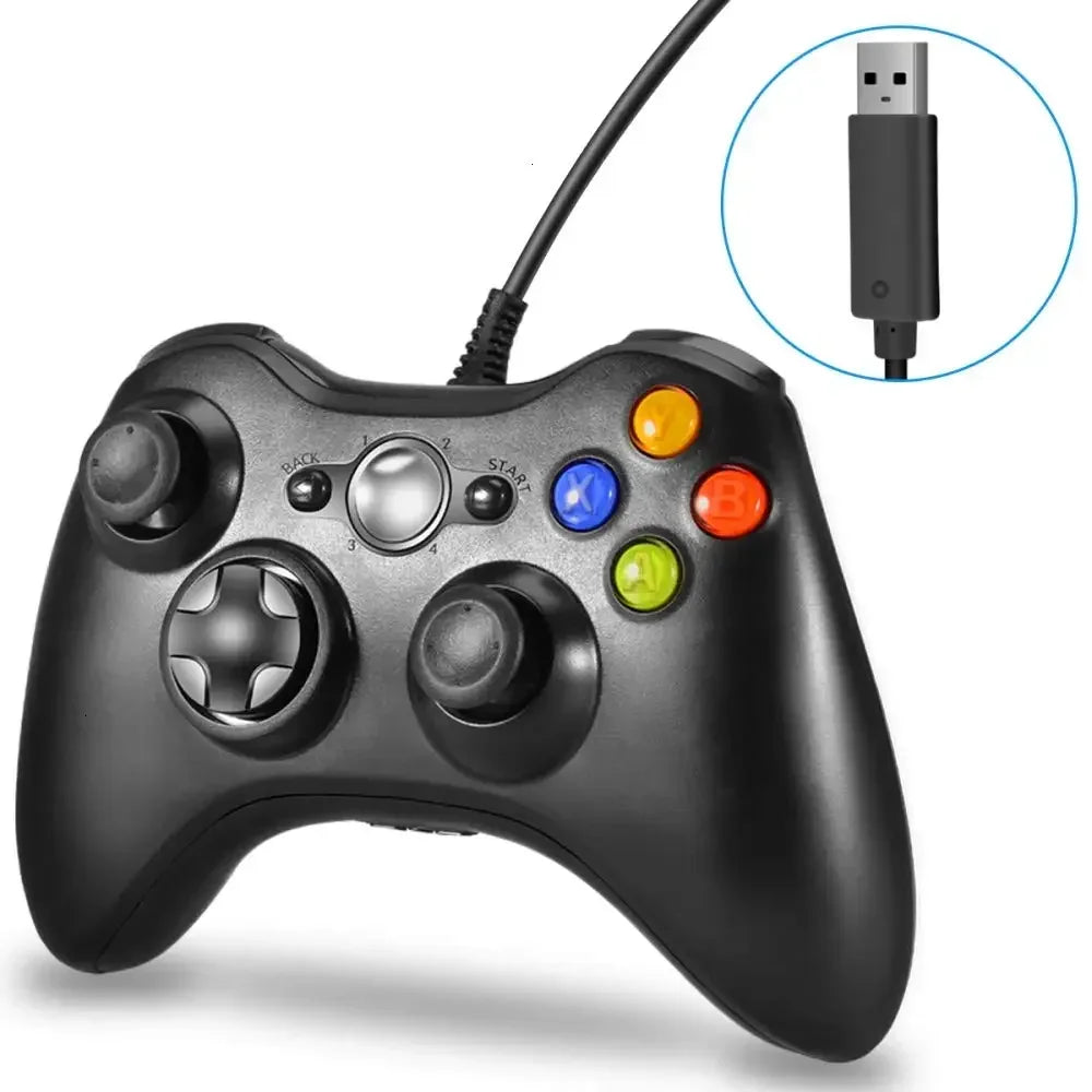 Wired USB Controller for Xbox 360 Console and PC, Gamepad Joypad