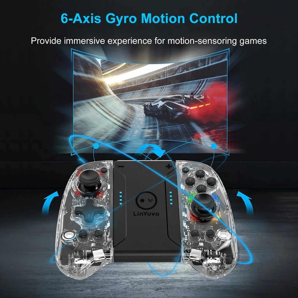 LinYuvo KS58 8 LED Joypad Wireless Controller for Switch OLED