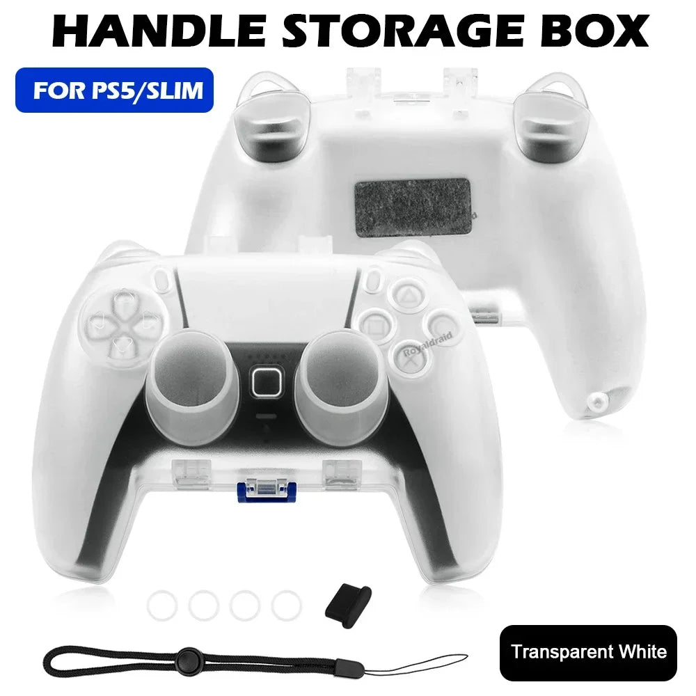 Clear Dustproof Storage Case for PS5 Controller, Magnetic