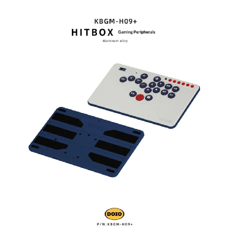 Keyboard Doio Hitbox Aluminum Alloy Mechanical Switch Game Keypad Kbgm H09+ Stickless Fighting Controller For Ps5 Switch Steam