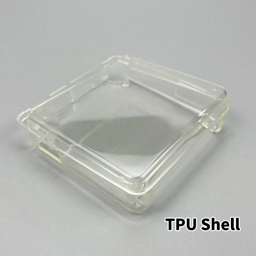 Clear Protective Cover Case Hard Shell Housing For GBA SP Game Console Crystal Cover Case TPU Shell Screen Protector Film