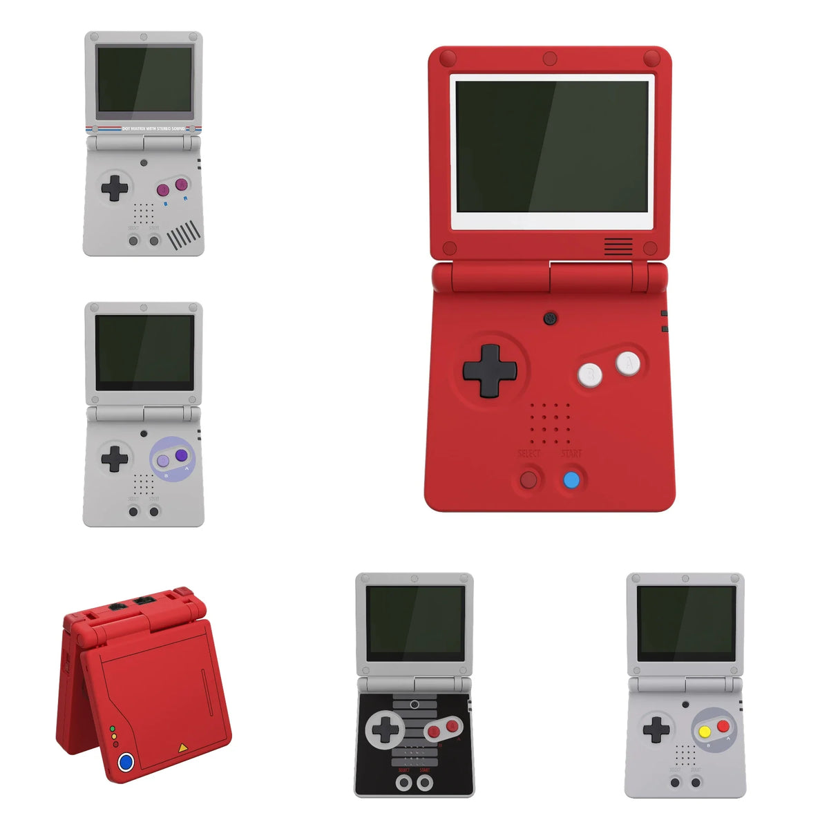 eXtremeRate IPS Ready GBA SP Shell - Classic NES/FC/SNES Style