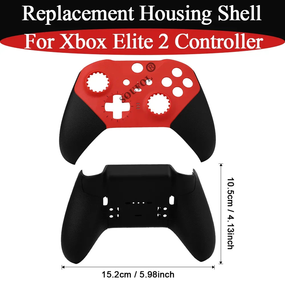 New 3color Stylish Housing Face Back Case For Xbox Elite2 Replacement Top Bottom Cover Shell For Xbox Elite2 Controller Accessor