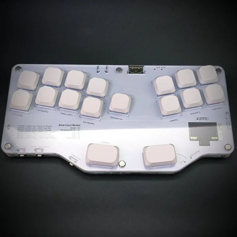 Mixbox Right Hand Combat Keyboard Customized RGB Ergonomics Wired Keyboard Low Axis Hot-swap Joystick Keyboard Accessories Gifts