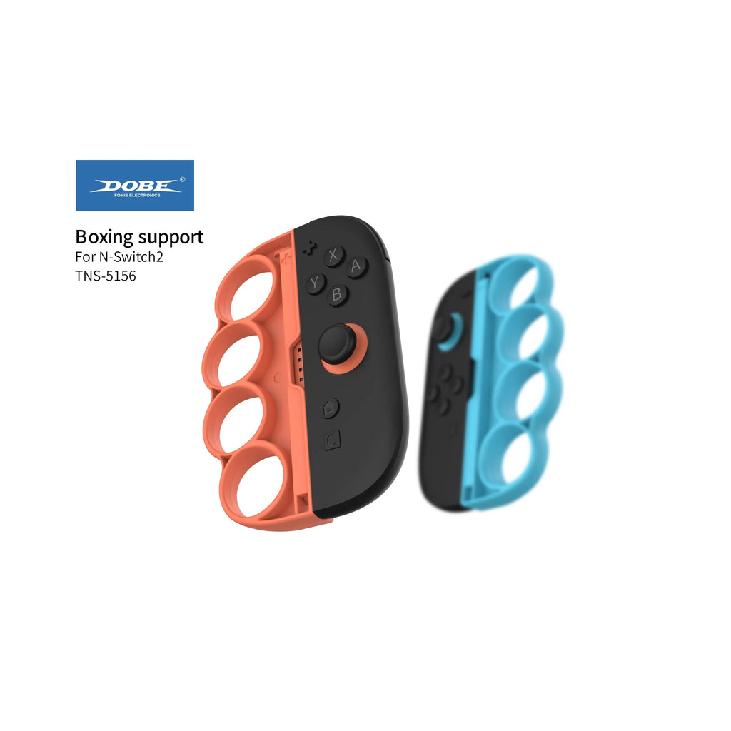 Switch 2 Controller Boxing Grips Handles Pair Joy-Con Punch Holder Fitness Sports Game Accessory Blue Red Plastic
