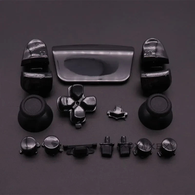 Chrome Button Set for PS5 Controller BDM-020 V2 with D-pad