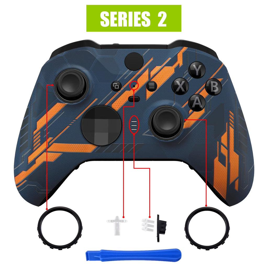 eXtremeRate Shell for Xbox One Elite Series 2, Glow in Dark Mecha