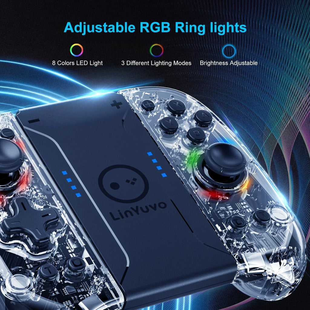 LinYuvo KS58 8 LED Joypad Wireless Controller for Switch OLED