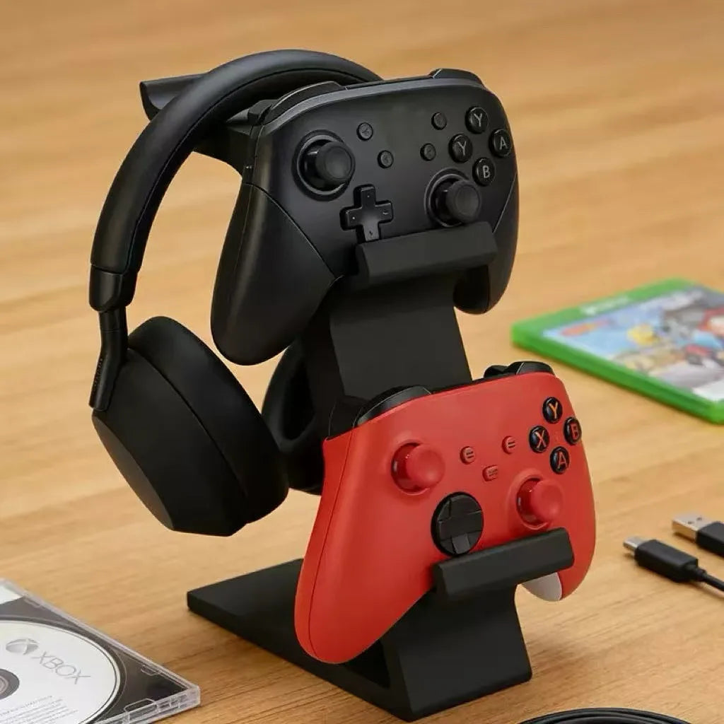 Universal 3D-Printed Game Controller Desktop Storage Stand