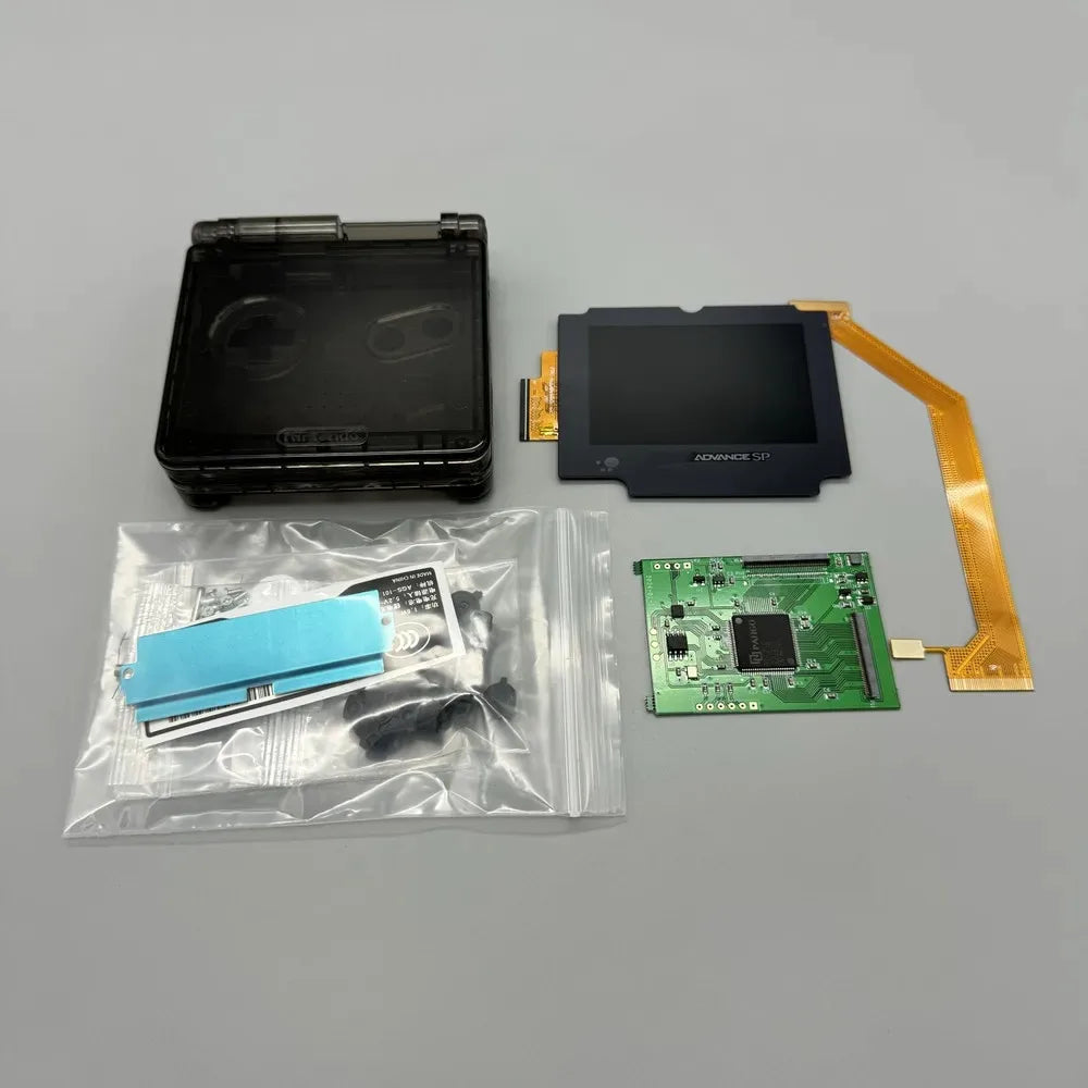 2026 New GBASP IPS LCD 2.9" IPS High Brightness LCD and Shell Kit for Gameboy Advance SP