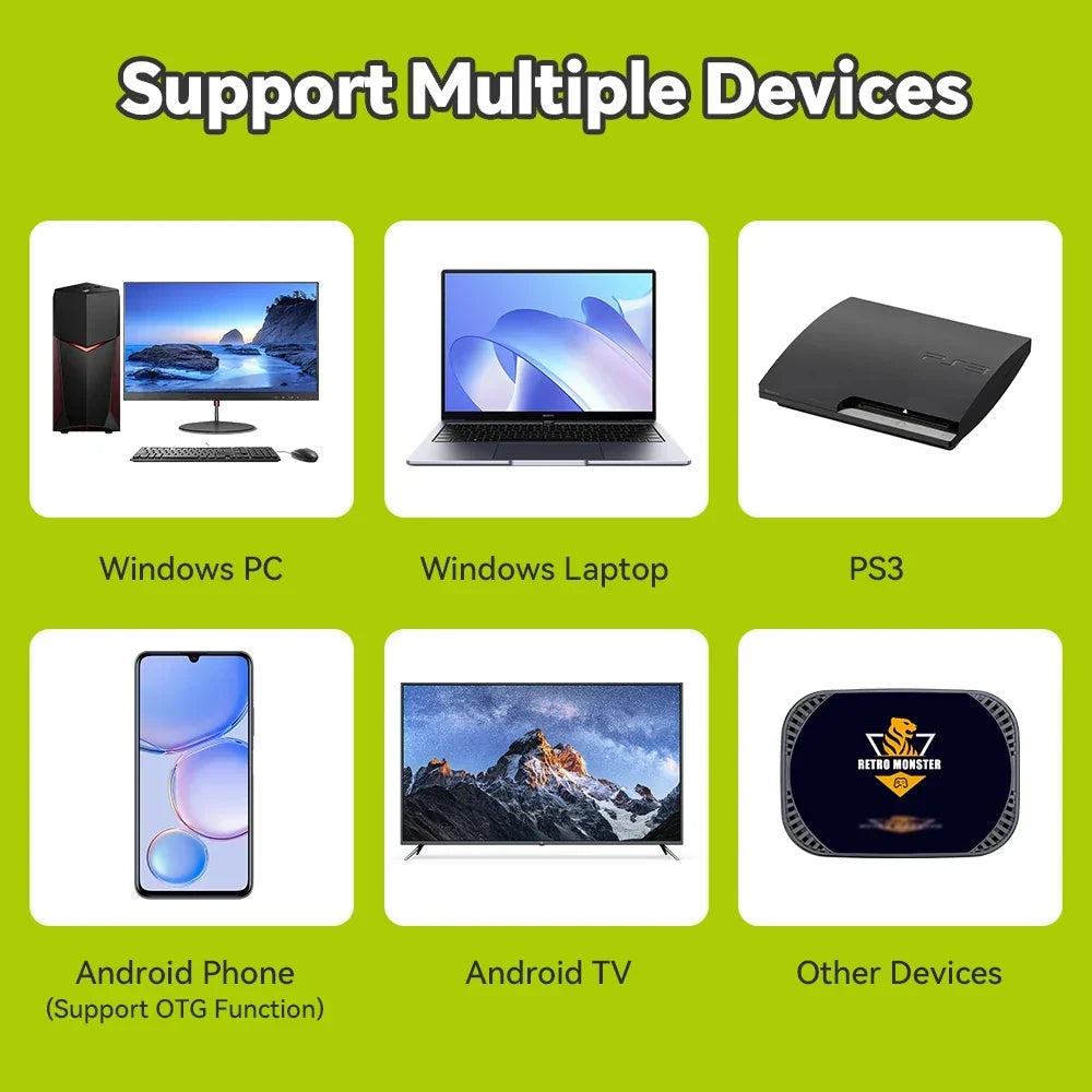 JMachen 2.4G Wireless Controller for Windows PC PS3 Android TV