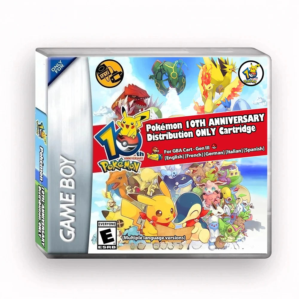 Pokémon 10th Anniversary GBA Distribution Cartridge