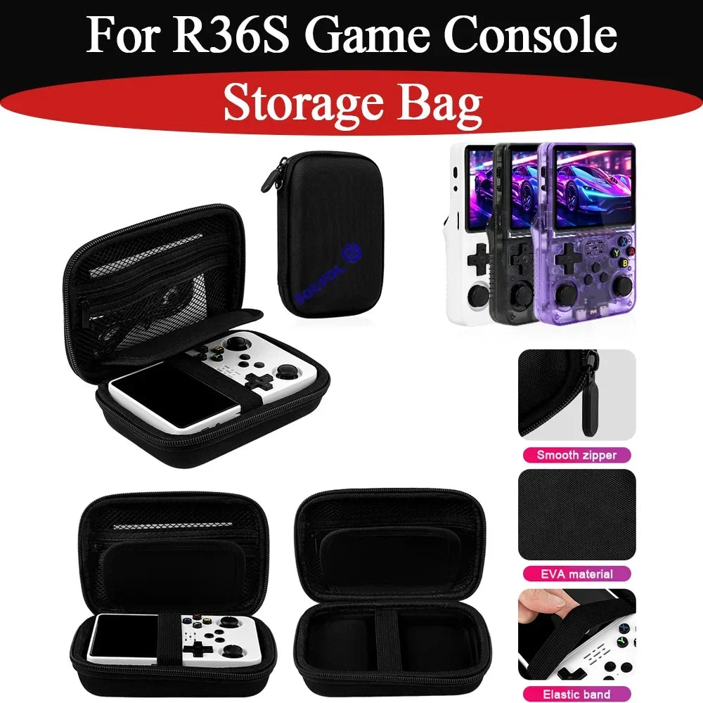R36S/R35S EVA Hard Storage Bag, Black Shockproof Carry Case