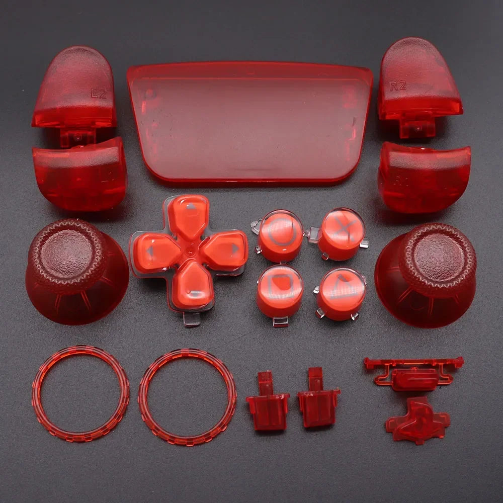 Replacement Buttons Set D-Pad L1 R1 L2 R2 Trigger Button Key Accent Ring For PS5 V3 3.0 BDM-030 Controller
