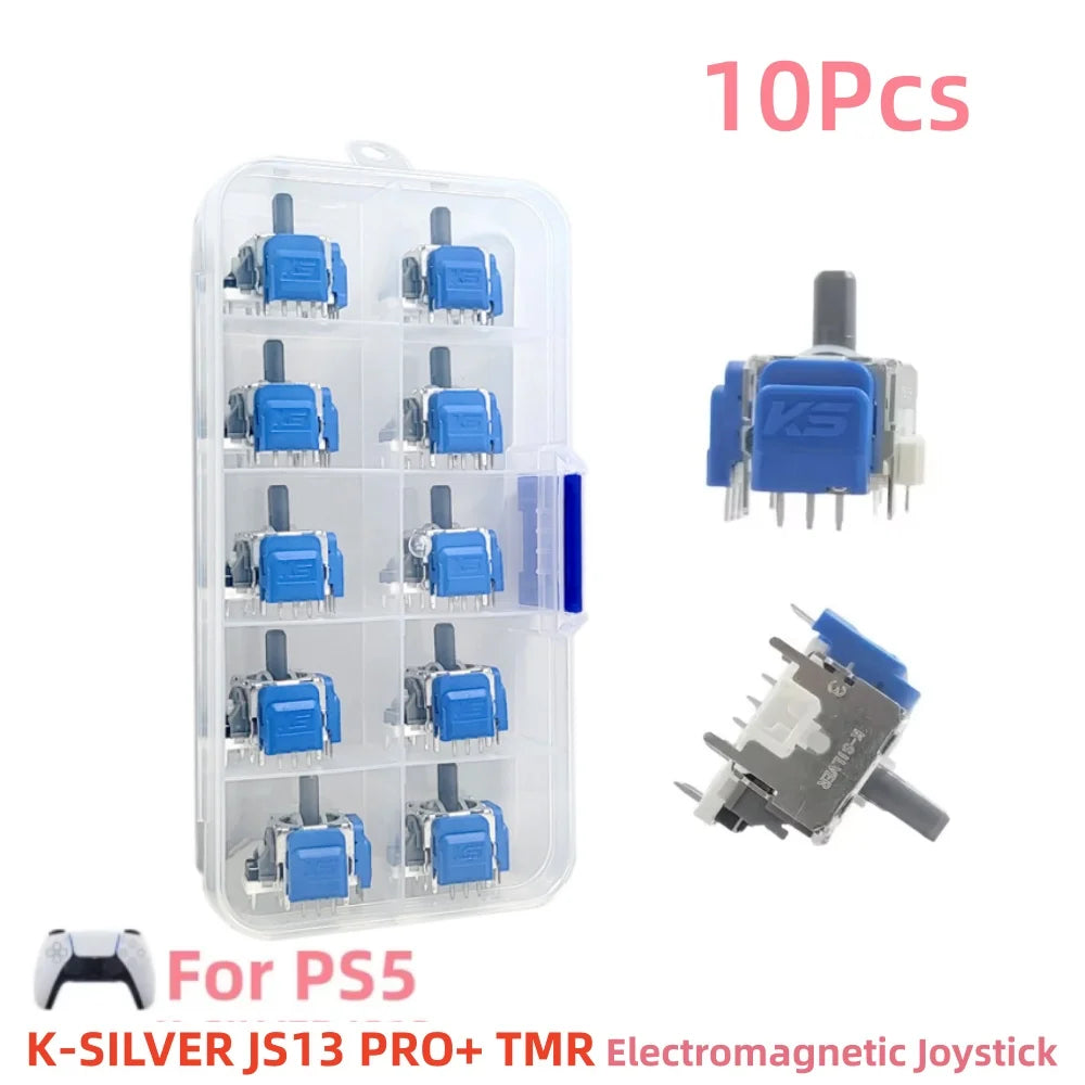 K-SILVER JS13 PRO+ for PS5/PS4/Xbox TMR/Hall Joysticks, 10Pcs