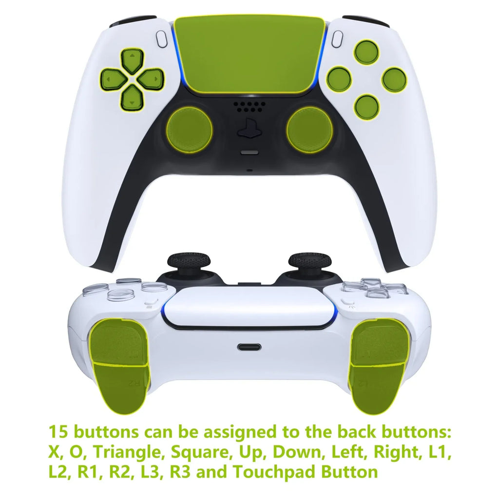 eXtremeRate Back Paddles Remappable Rise Remap Kit, Upgrade Board Back Shell Back Buttons for ps5 Controller BDM-010 & BDM-020