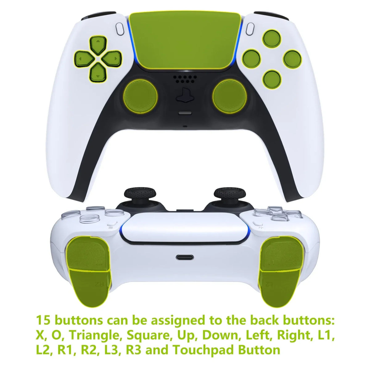 eXtremeRate Back Paddles Remappable Rise Remap Kit, Upgrade Board Back Shell Back Buttons for ps5 Controller BDM-010 & BDM-020
