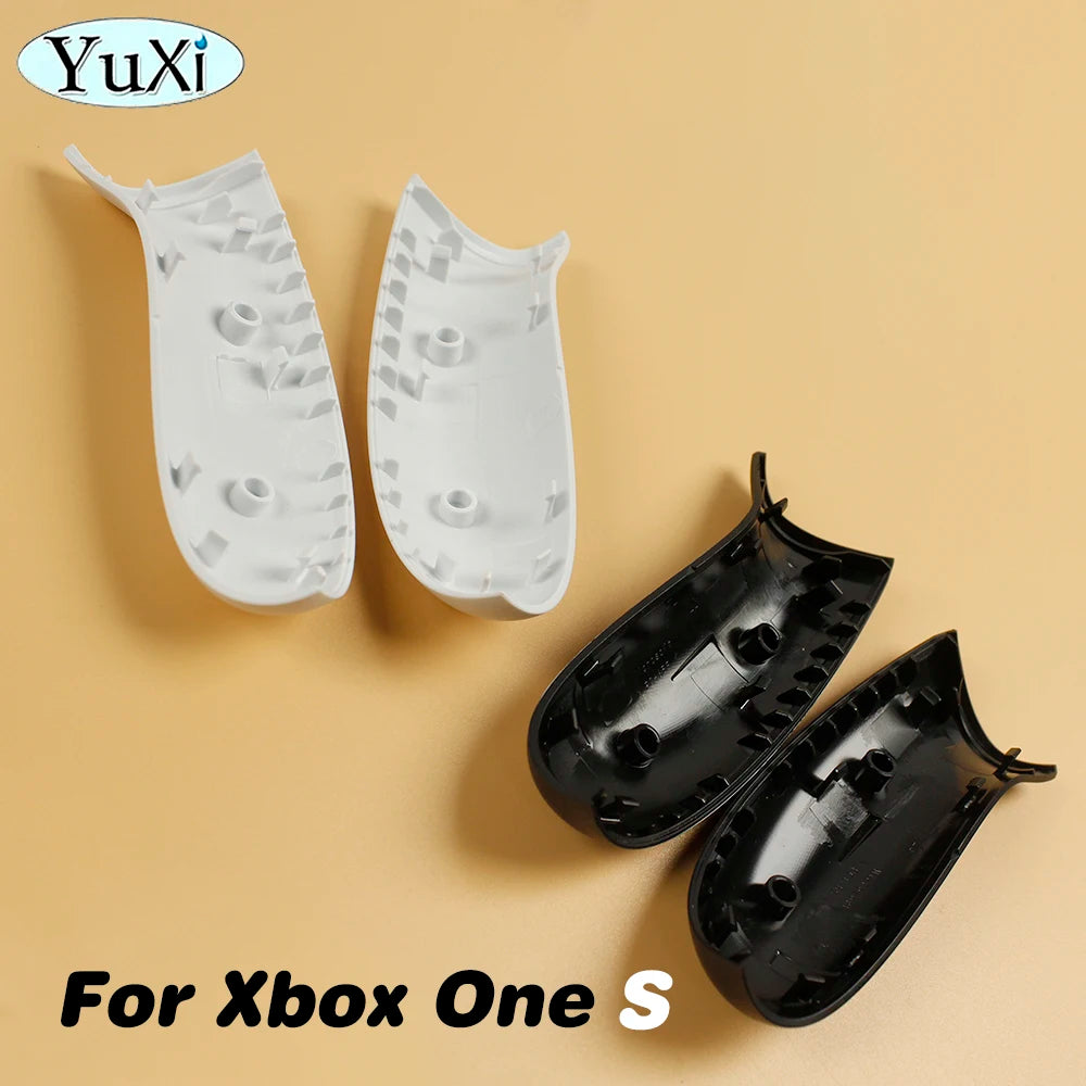 1Pair Grip Rear Handles For Xbox One Slim S Controller LR Grips Shell Back Panel Plastic Black White Skin Faceplate Replacement
