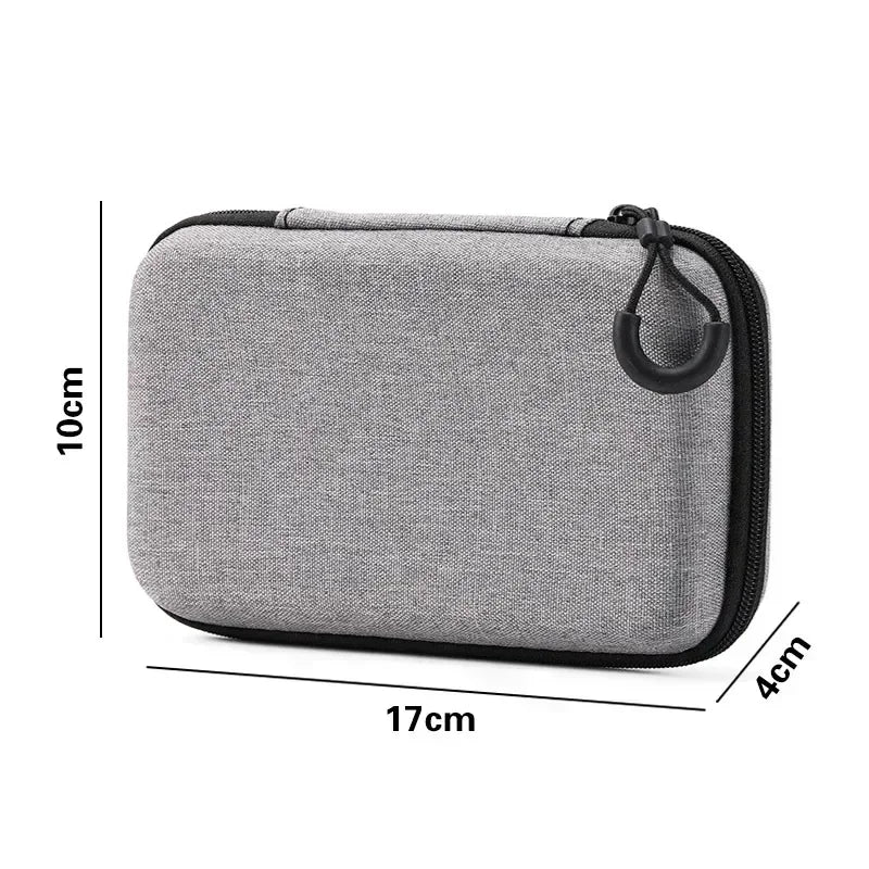 EVA Hard Shell Storage Box for Cables, Headphones & Drives