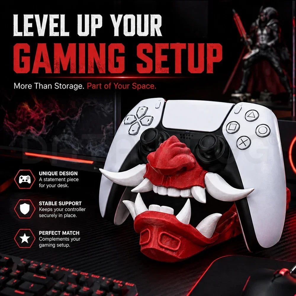 DATA FROG PS5 Controller Mount, Monster Skull Display Dock