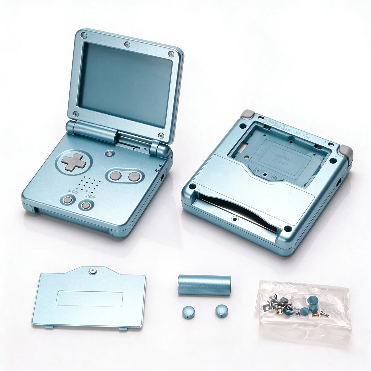 GBA SP Replacement Housing Shell, Solid & Clear Colors, DIY