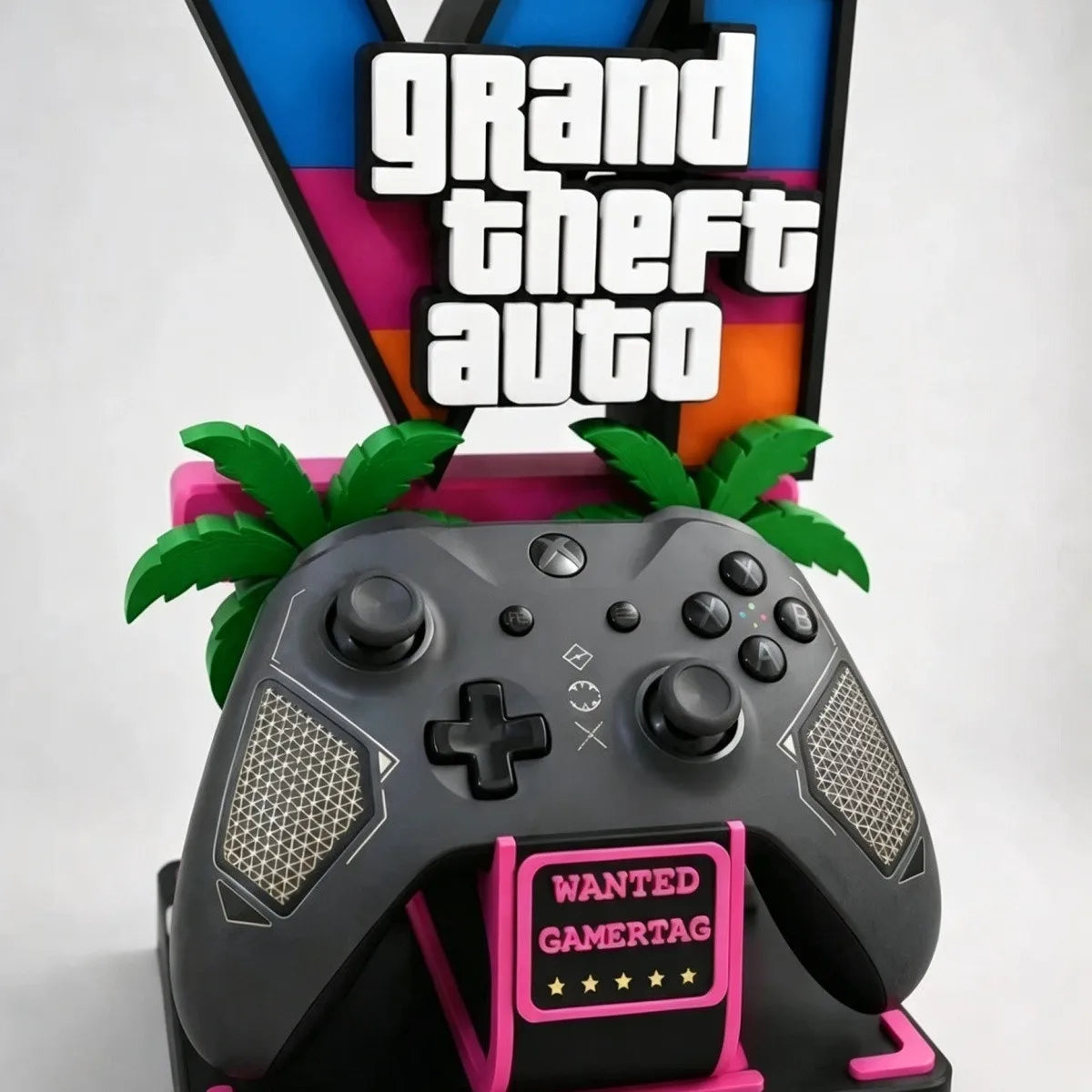 GTA 6 Grand Theft Auto Game Controller Bracket Desktop Ornament Game Peripheral Figure Display Decor For Adult Game Fans Gifts
