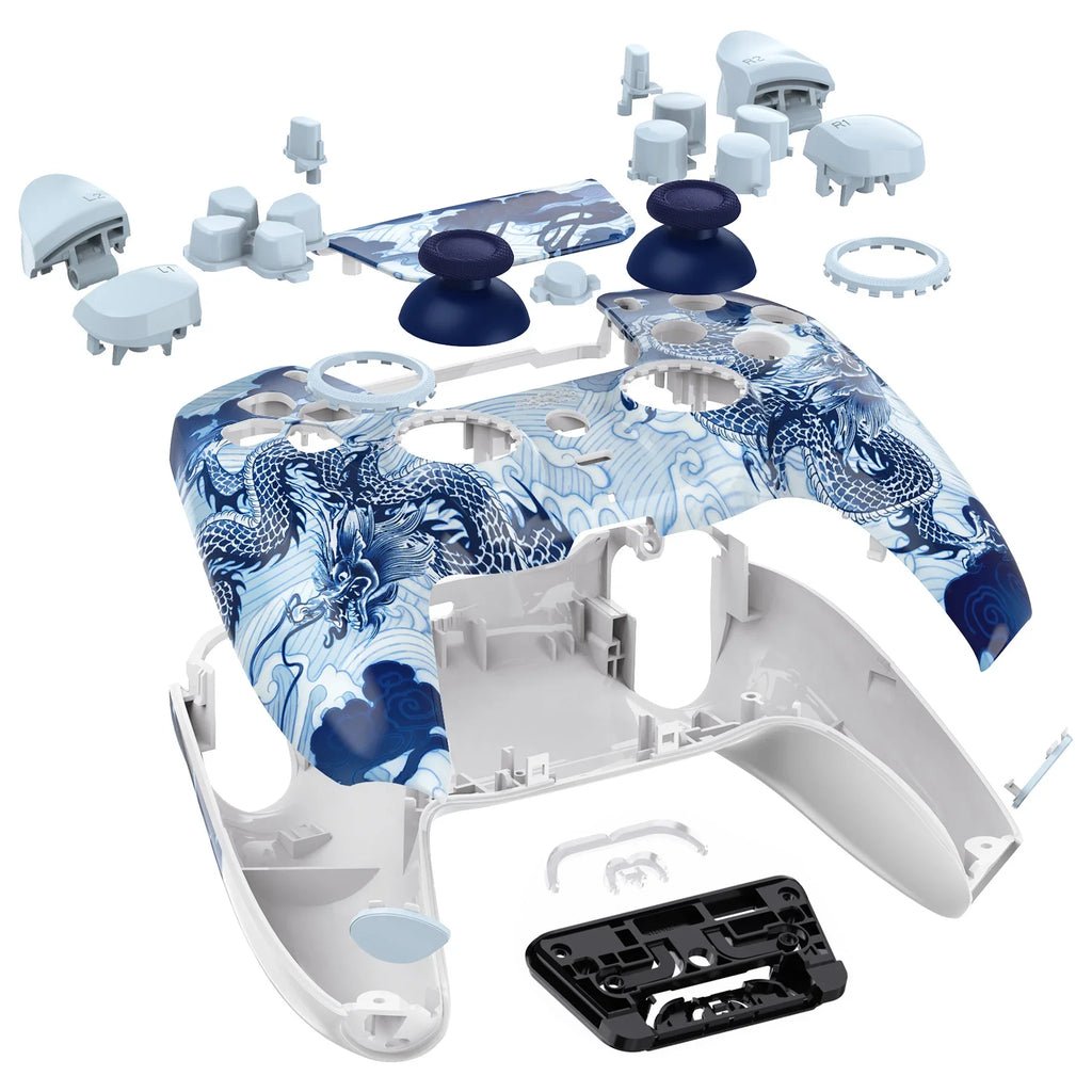 eXtremeRate Luna Shell for PS5 BDM-030/040/050 - Porcelain Dragon