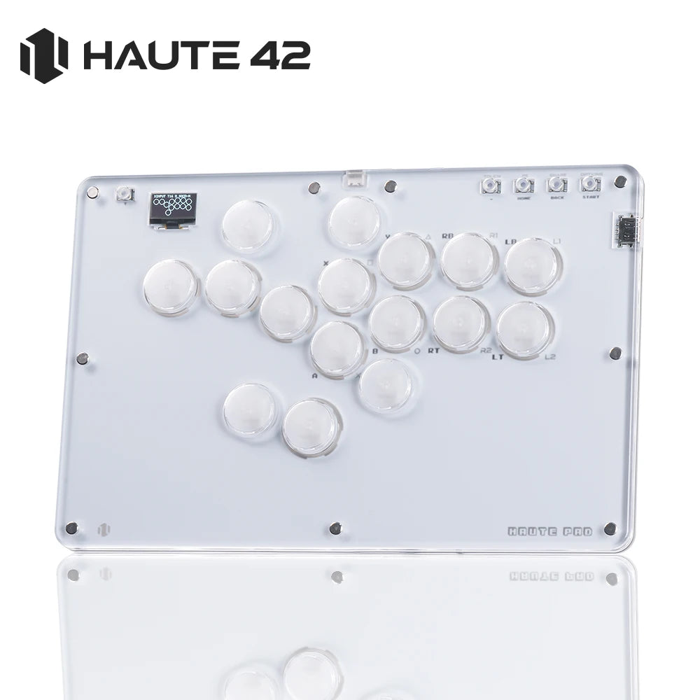 Haute42 Arcade Joystick Hitbox Leverless Arcade Controller For PC/ PS4/PS5 Hitbox Fightstick Leverless Arcade Stick Controller