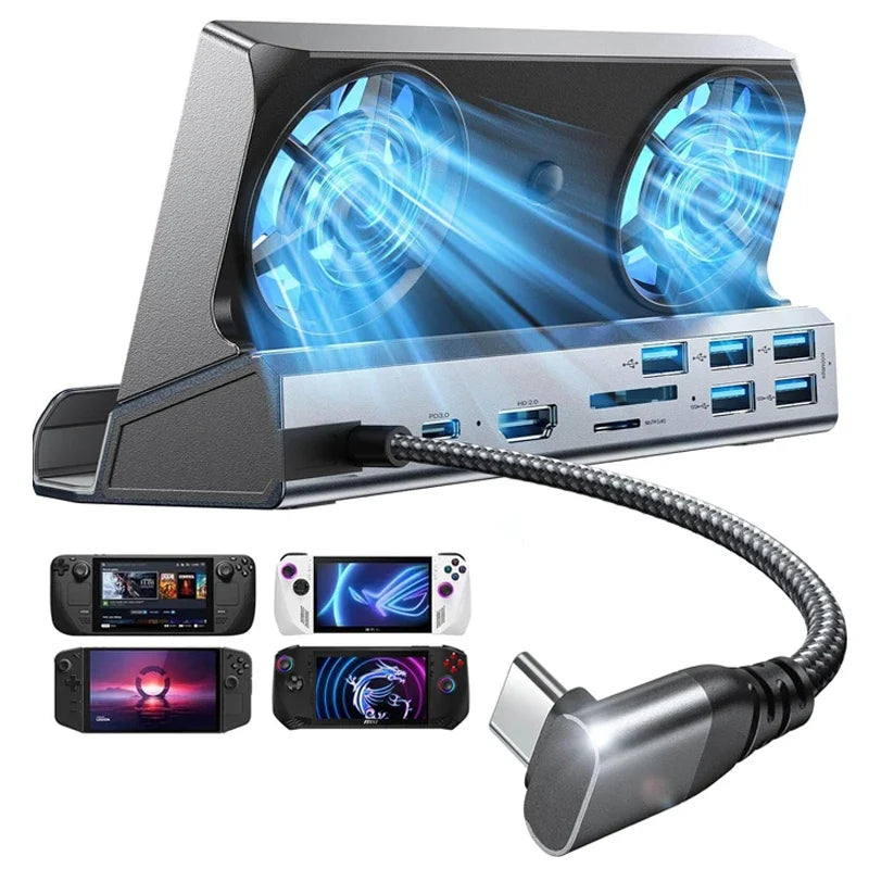 13-in-1 Docking Station for Steam Deck OLED, ROG Ally, Legion Go