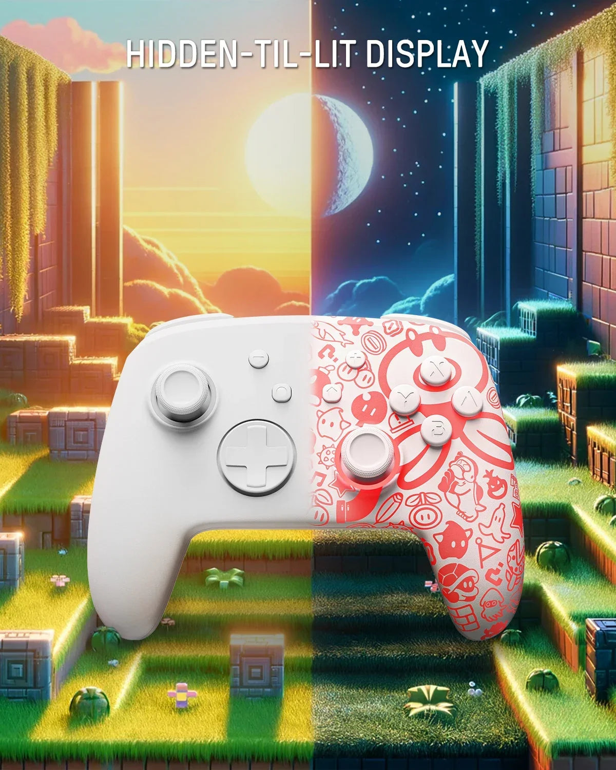 FUNLAB Luminous Pro Controller for Nintendo Switch, 7 LED Colors