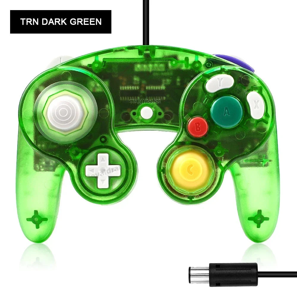 NGC-002 8 Colors Transparent Wired Controller for GameCube