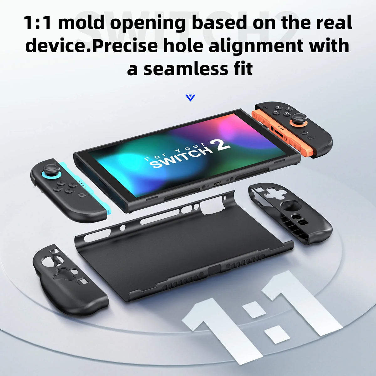 1set Protector Case for Switch 2 Grip Shell for Switch 2 Game Console  Accessories PC TPU Case for Nintendo Switch 2 Controller