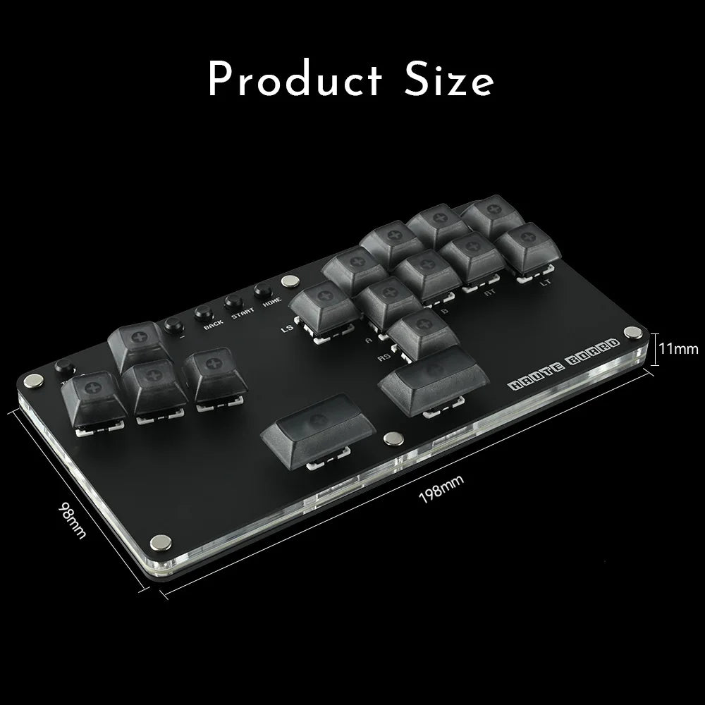 Haute42 Fightstick Hitbox Leverless Controller Mini Stickless Arcade Stick For PC /Ps3/ Ps4 /Switch Arcade Hitbox Controller