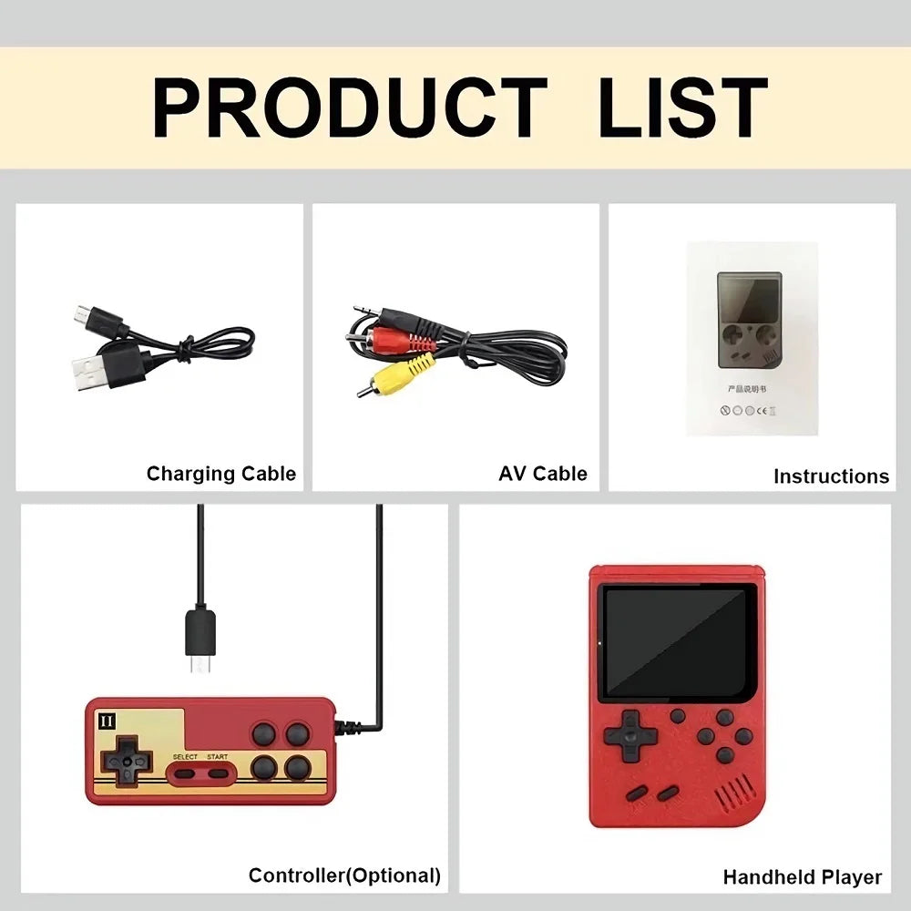 Retro Handheld Game Console 2.4-Inch LCD 400 Games