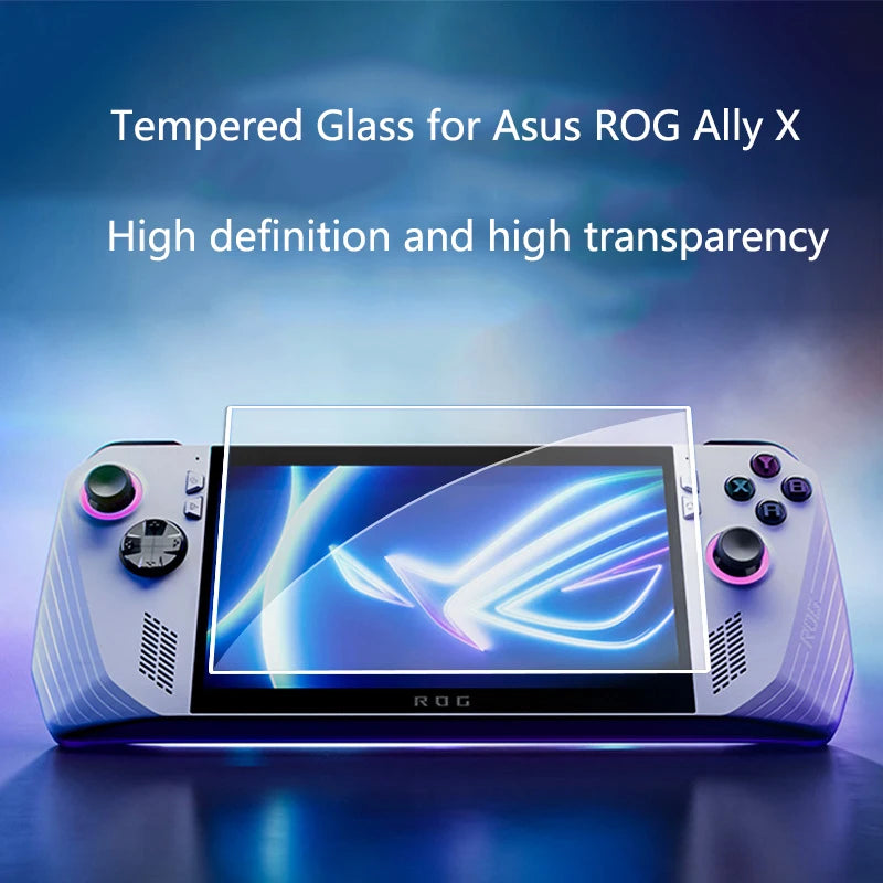 9H Tempered Glass Screen Protector for ROG Ally X Game Console Anti-scratch HD Protective Glass Film for ROG Ally X Gaming