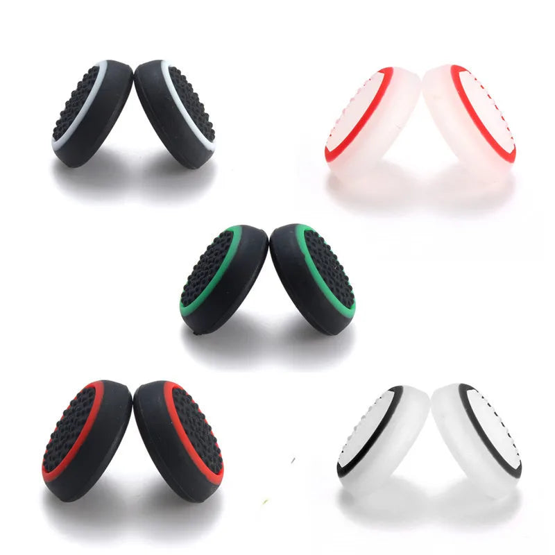 2pcs Soft Silicone Joystick Caps for PS5, PS4, PS3 Controllers