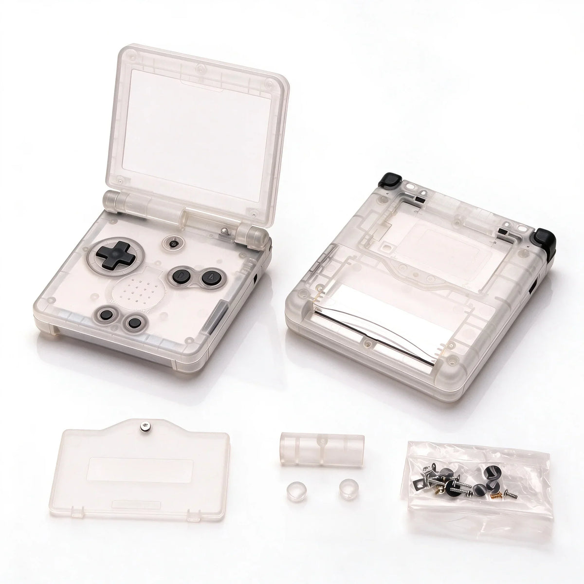 GBA SP Replacement Housing Shell, Solid & Clear Colors, DIY