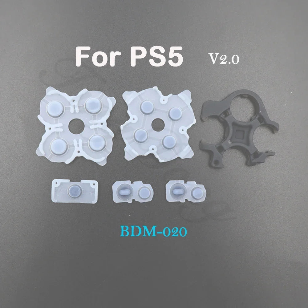 Conductive Rubber Button Pad Set for PS5 V1/V2/V3, PS4, PS3