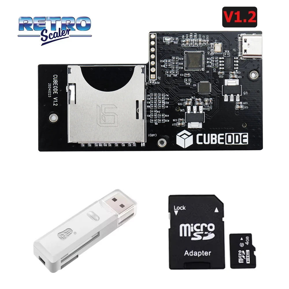 RetroScaler CUBEODE V1.2 SD2SP2 Disc Drive Emulator for GameCube