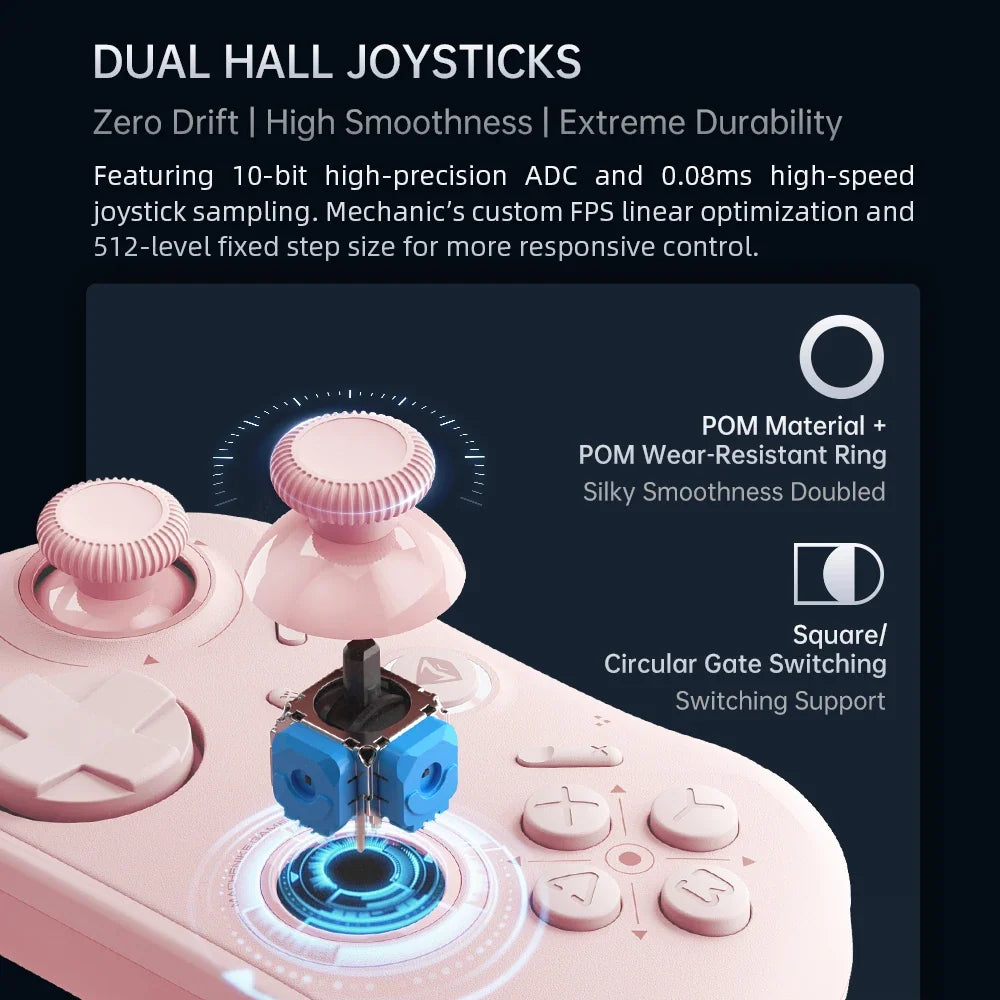 MACHENIKE G1 Wireless Controller, Hall Effect for Switch, PC
