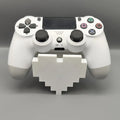 3D-Printed Pixel Heart Controller Stand for Desktop