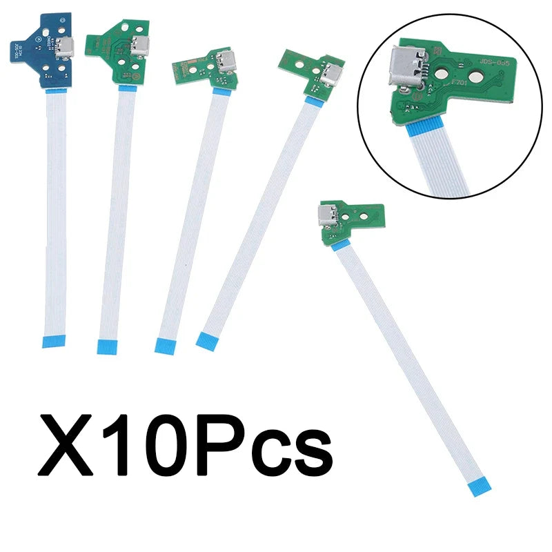 10Pcs USB Charging Port Board for PS4 Controller JDS-011 055