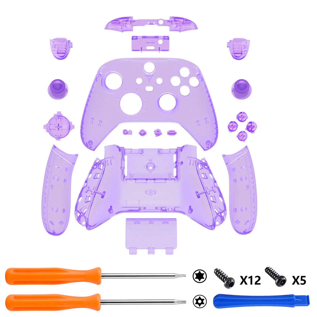 eXtremeRate Transparent Full Shell for Xbox Series X/S Controller