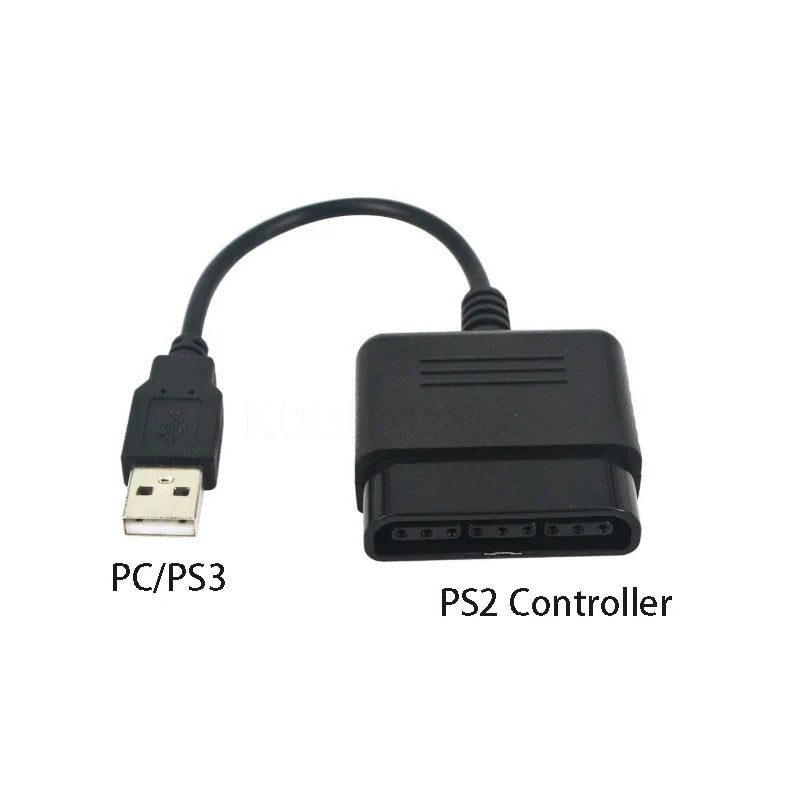 Gamepad Cable for PS2 Controller to PS3 and PC USB Adapter