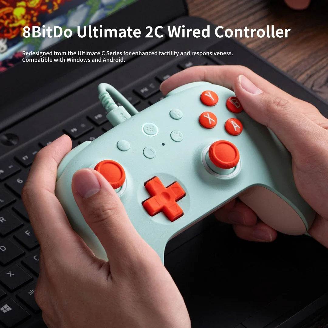 8BitDo Ultimate 2C Wired Controller, Hall Effect, PC & Android
