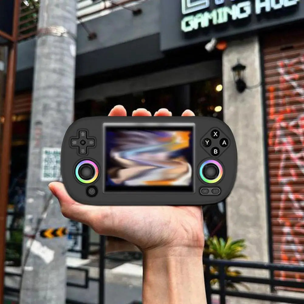 For ANBERNIC RG40XX H Large Screen Retro Handheld High Quality Game Console Silicone Protective Cover Solid Color