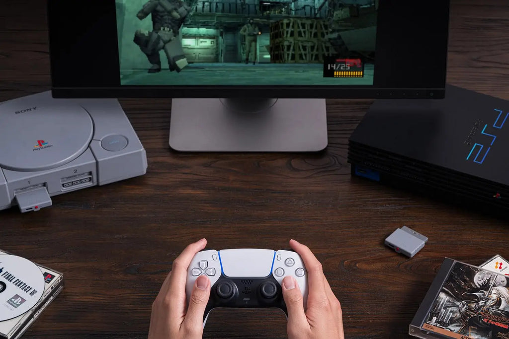 8Bitdo Retro Receiver Adapter Dongle for PS1 PS2 Windows Support Xbox Series / Xbox One Controller Switch Pro PS5 PS4 Gamepad
