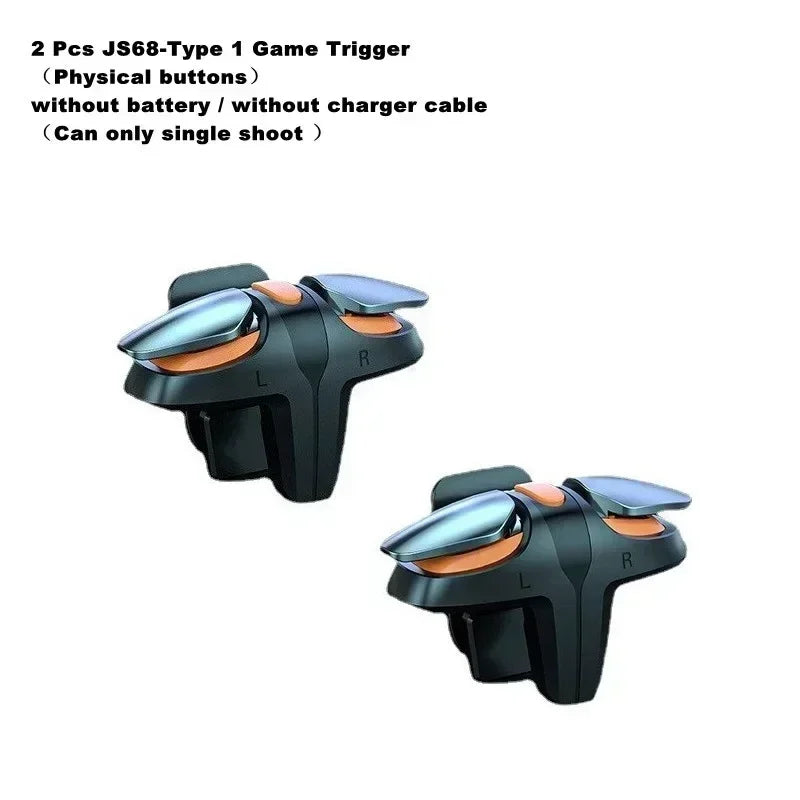 JS68 Mobile Phone 4 Finger Game Trigger for PUBG, iOS and Android